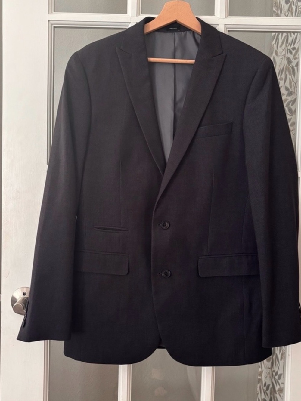 JF J. FERRAR Slim Fit Suit Jacket 40R Charcoal Grey